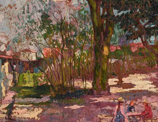 Enfants de l’artiste au parc